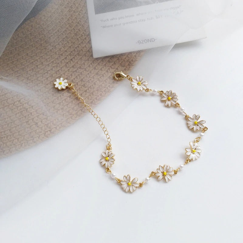 Cute Sweet Flowers Bracelet