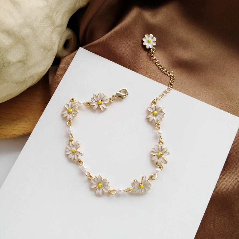 Cute Sweet Flowers Bracelet