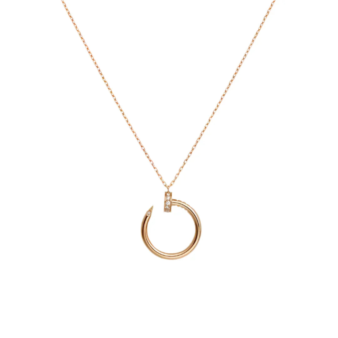 Juste un Clou Necklace Rose Gold with Diamonds