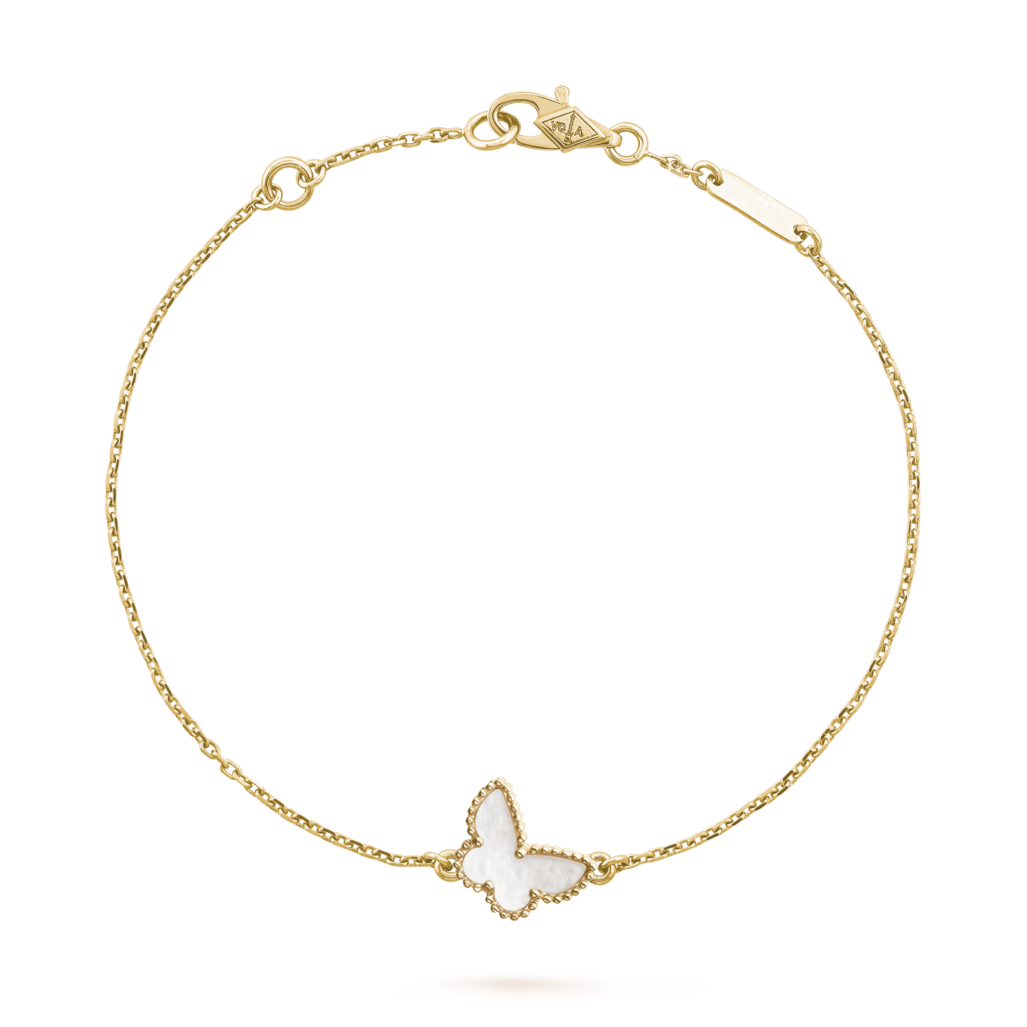 Lucky Alhambra Butterfly Pendant Bracelet