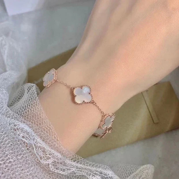 Vintage Alhambra Five Motifs Mother of Pearl Bracelet