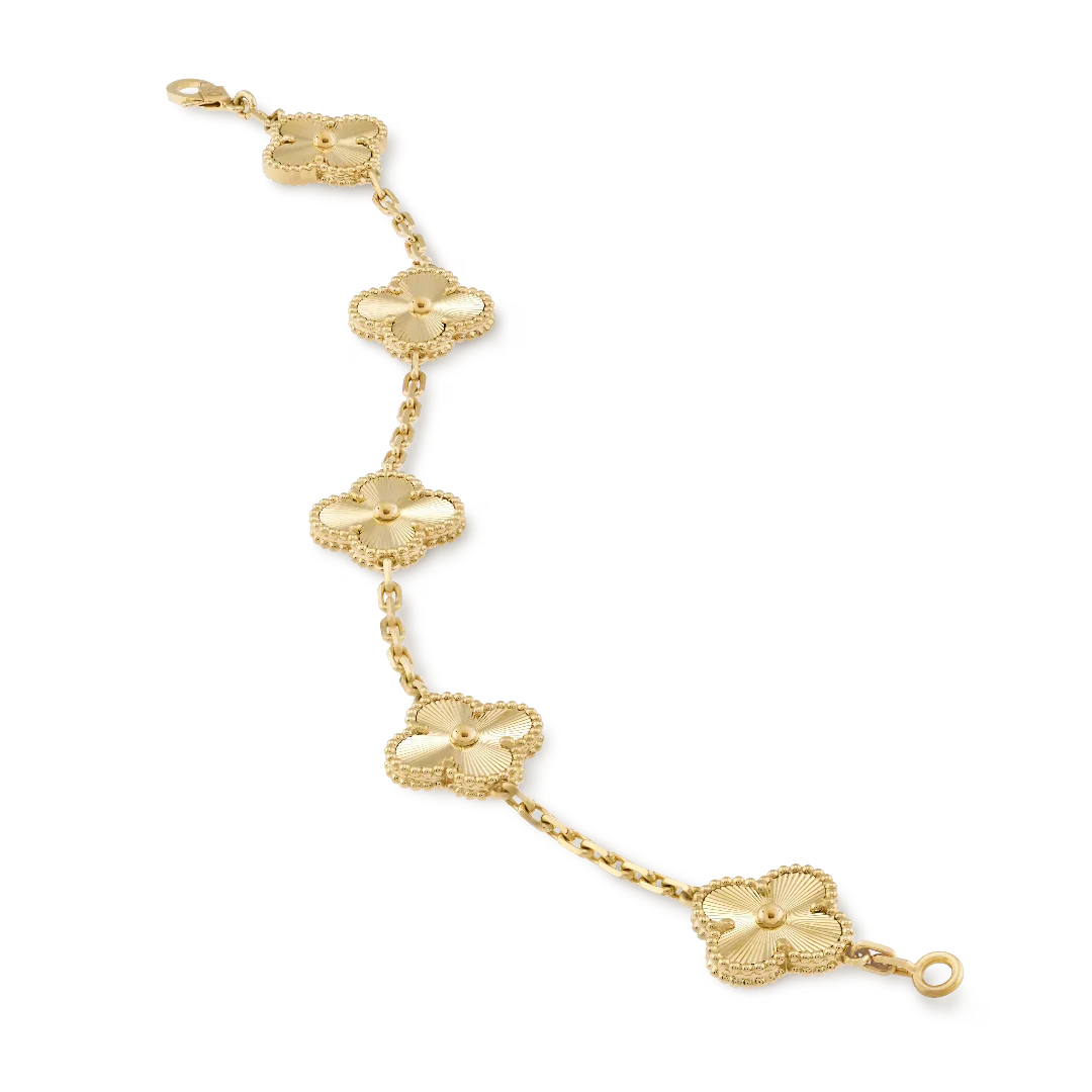 Vintage Alhambra Bracelet in Yellow Gold