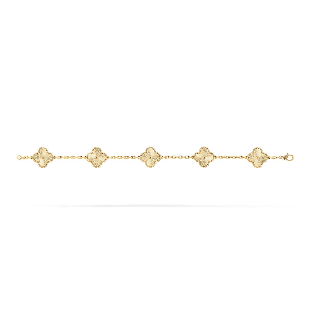 Vintage Alhambra Bracelet in Yellow Gold