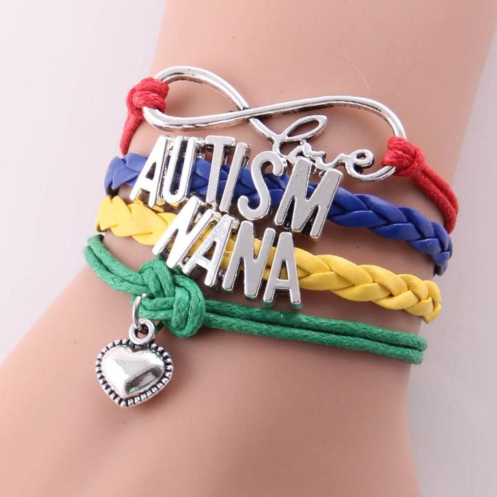 Infinity Love Braided Autism Awareness Bracelet