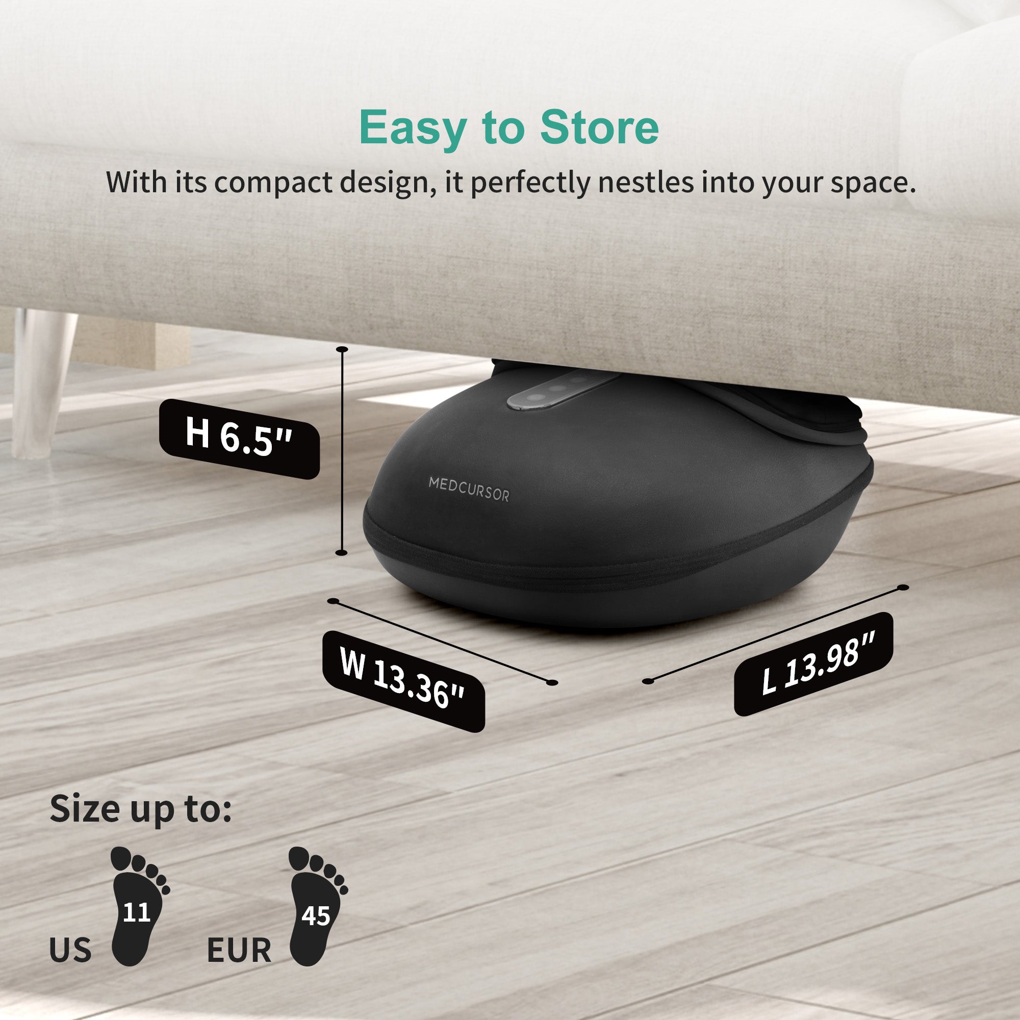 Foot Massager Machine with Heat, Deep Kneading Massager