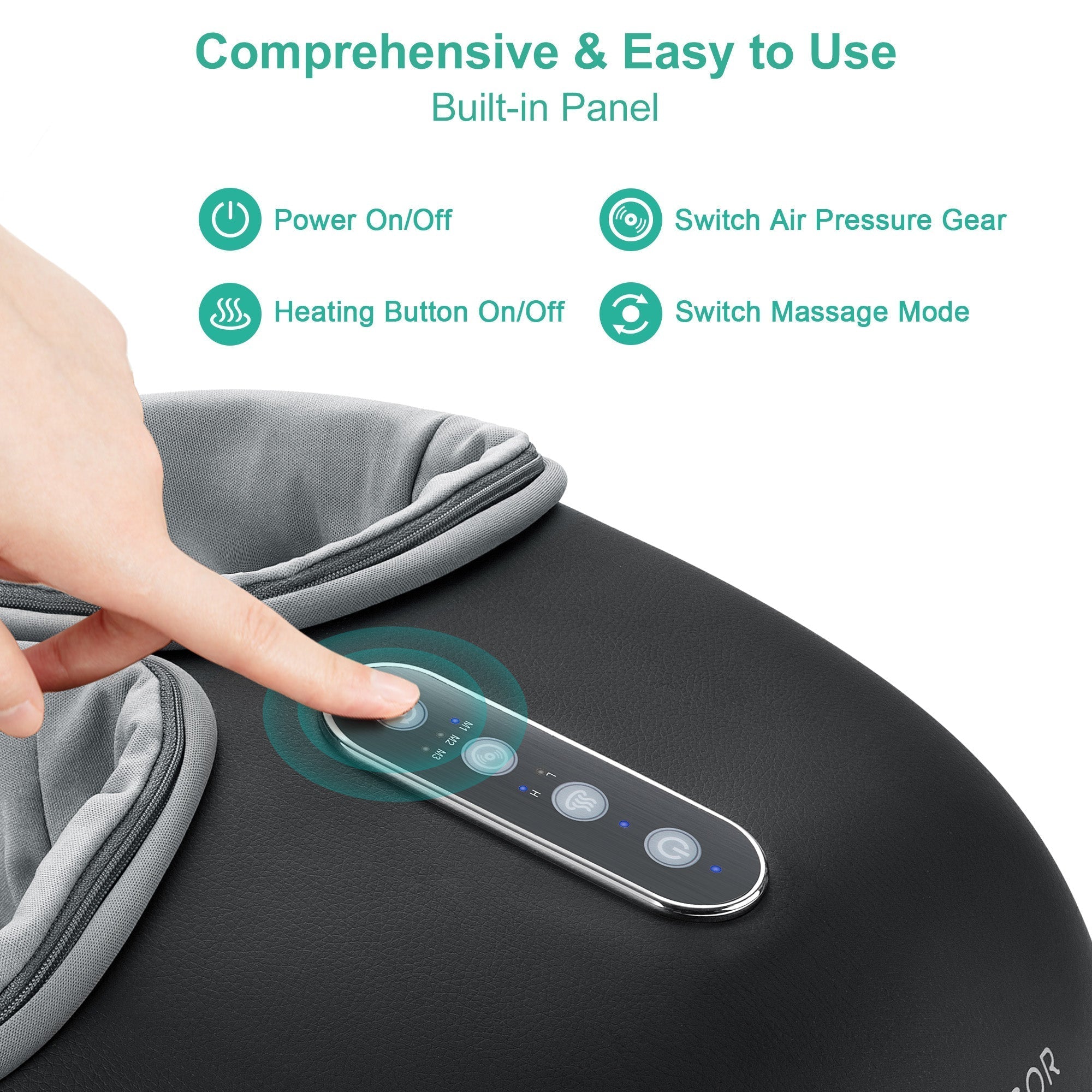 Foot Massager Machine with Heat, Deep Kneading Massager