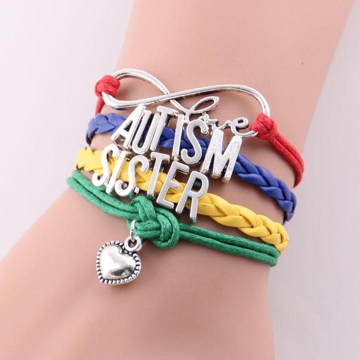 Infinity Love Braided Autism Awareness Bracelet