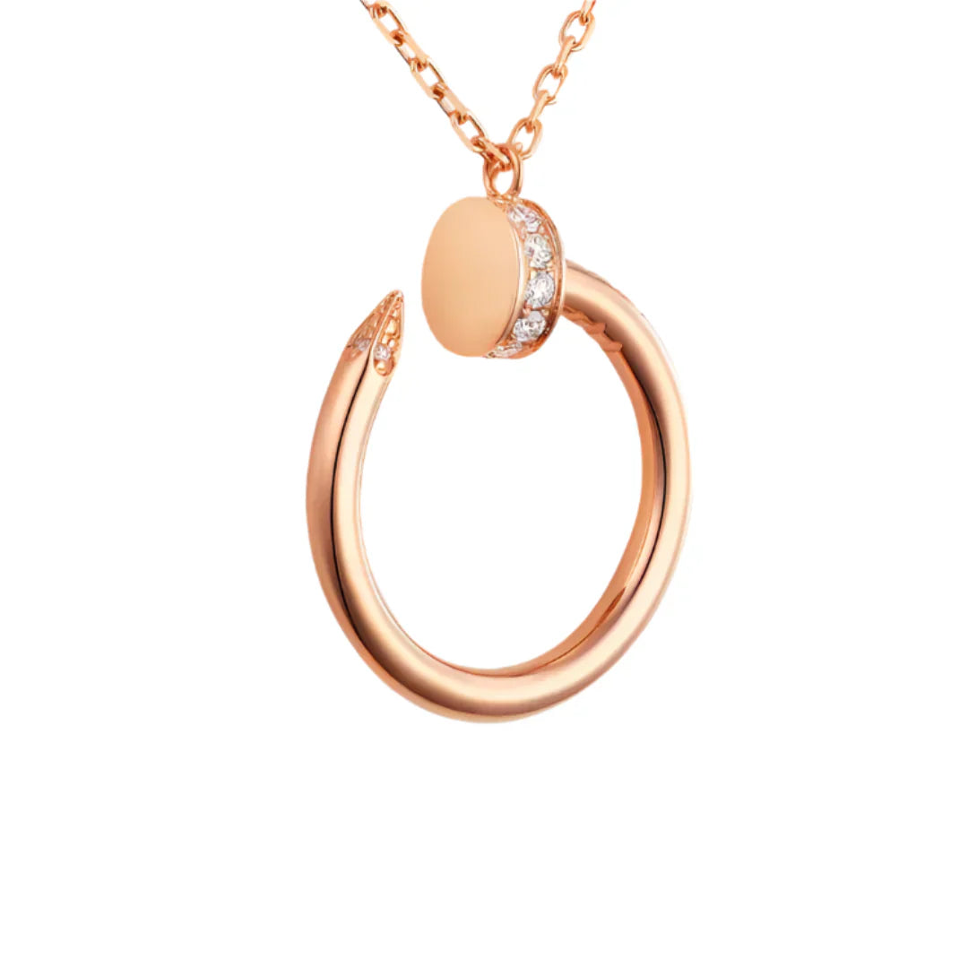 Juste un Clou Necklace Rose Gold with Diamonds