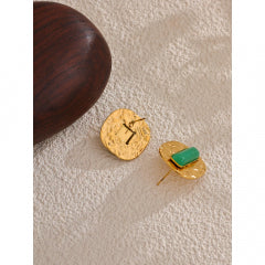 Green Stone Earrings