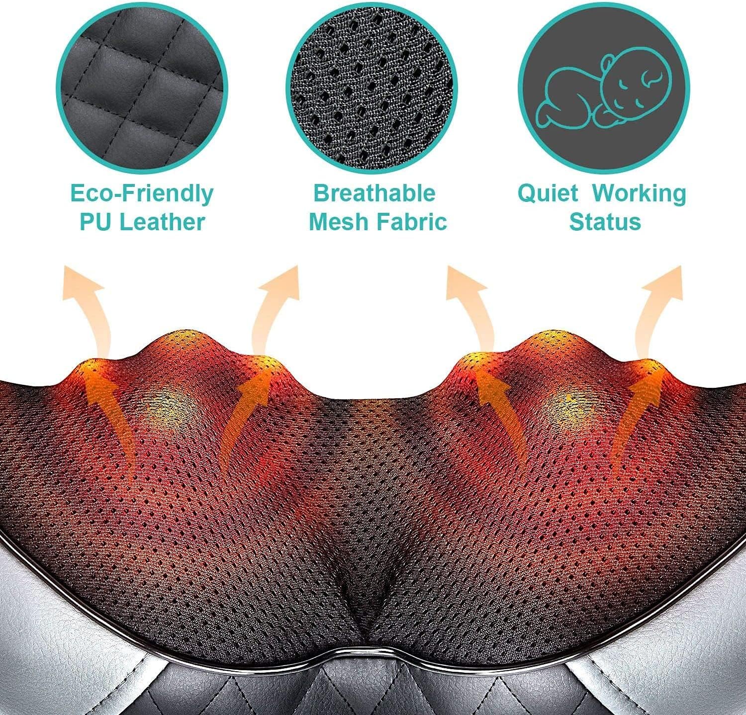 Neck Shoulder Massager with Heat (No Battery)