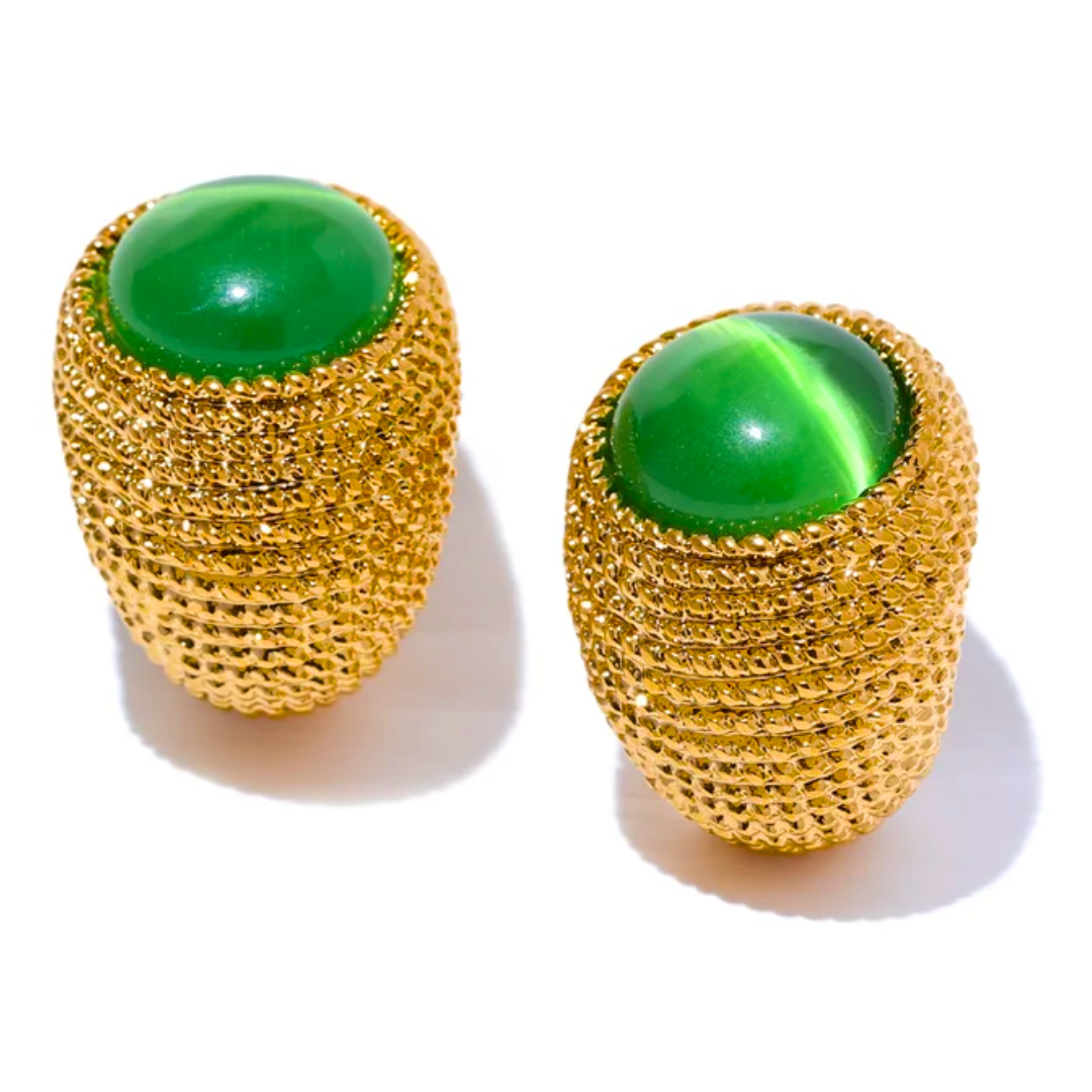 C Shape Geometric Earrings