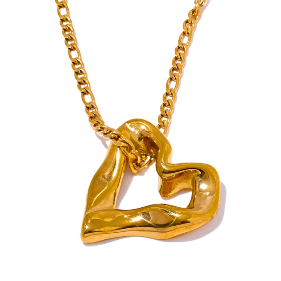18K Gold Heart Necklace