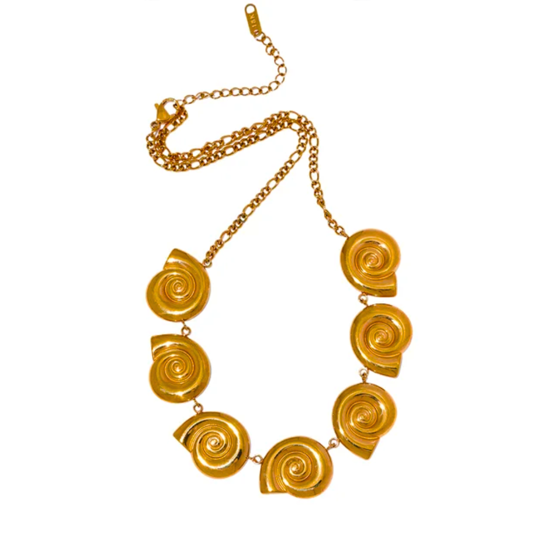 Shell Chain Drop Necklace