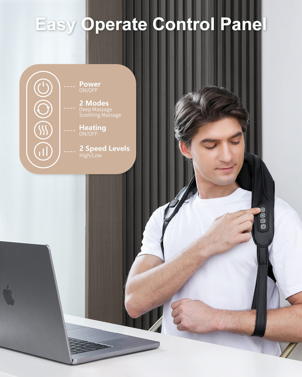 Cordless Neck Shoulder Massager with Heat