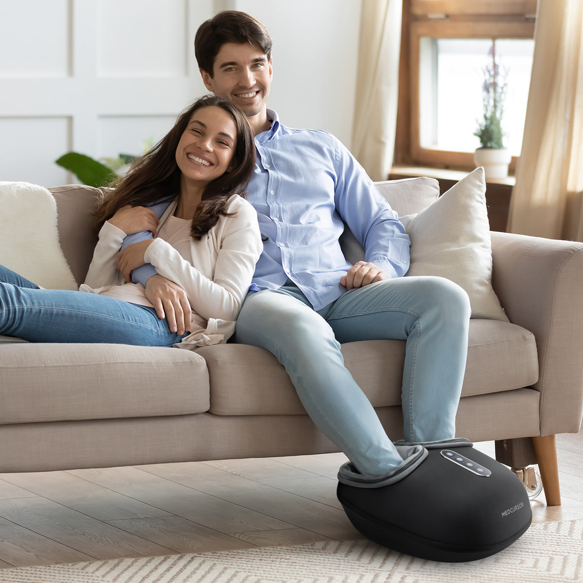Foot Massager Machine with Heat, Deep Kneading Massager