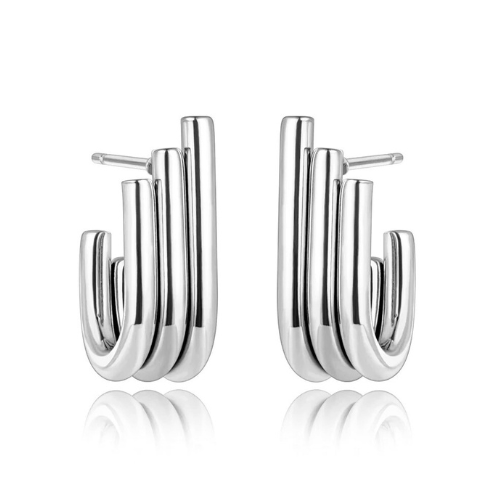 U Shape Stud Earrings
