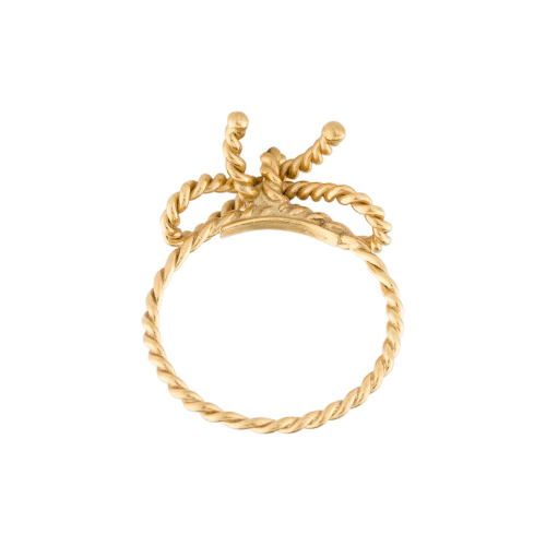18K Twist Bow Ring