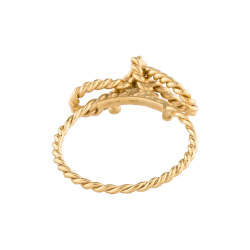18K Twist Bow Ring