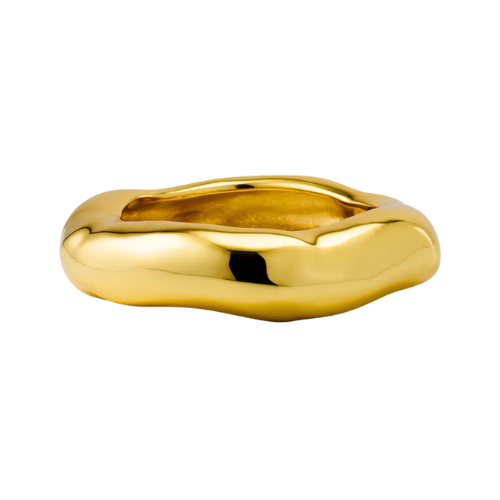 Wide Molten Bangle