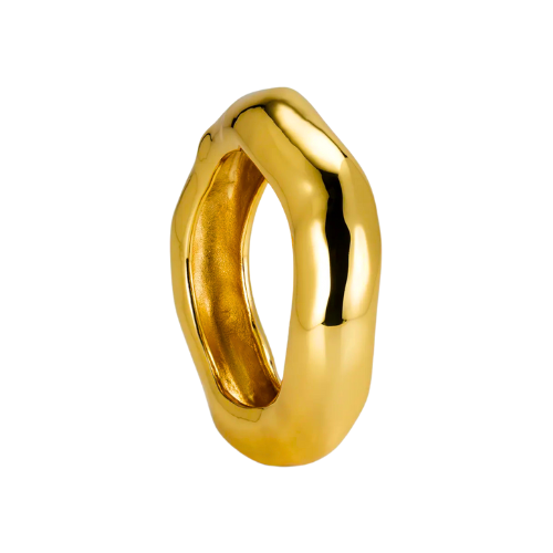 Wide Molten Bangle