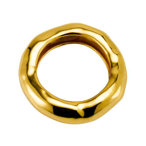 Wide Molten Bangle