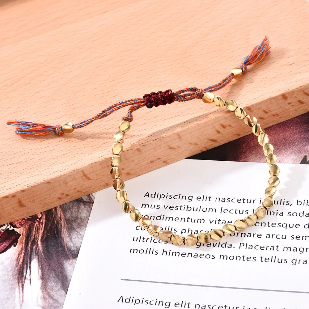 Tibetan Copper Beads Bracelet