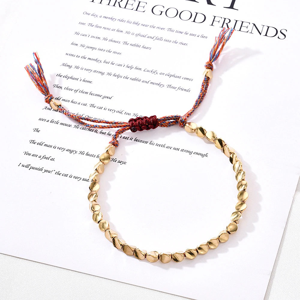 Tibetan Copper Beads Bracelet