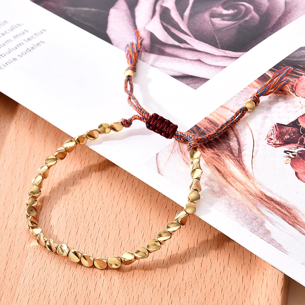 Tibetan Copper Beads Bracelet