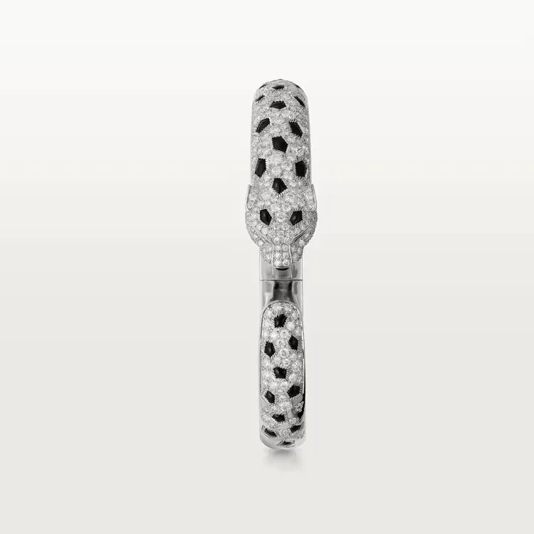 Bracelet White Gold Vermeil Emerald Eyes Diamond Detail