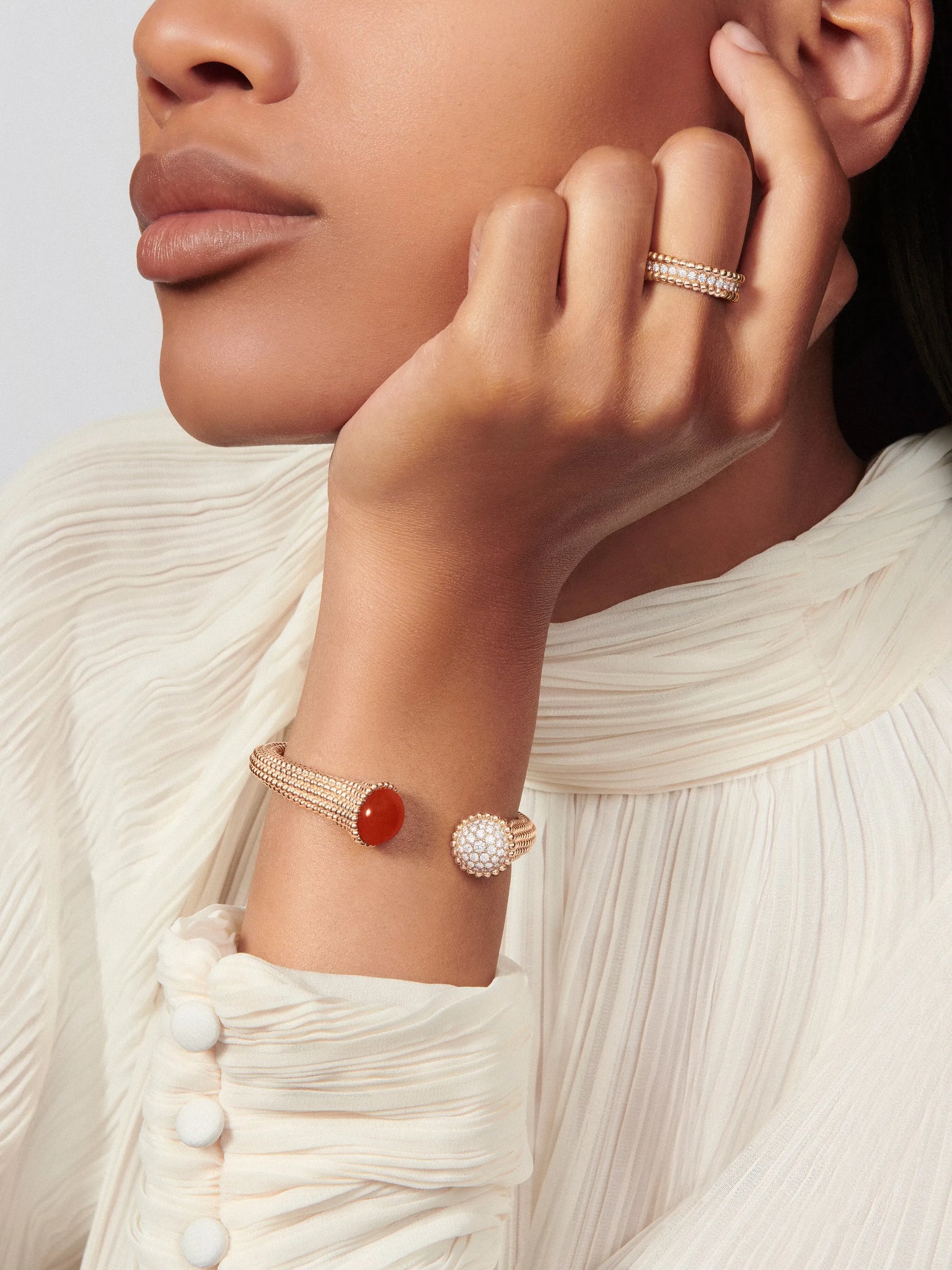 Carnelian Beaded Couleurs Bracelet