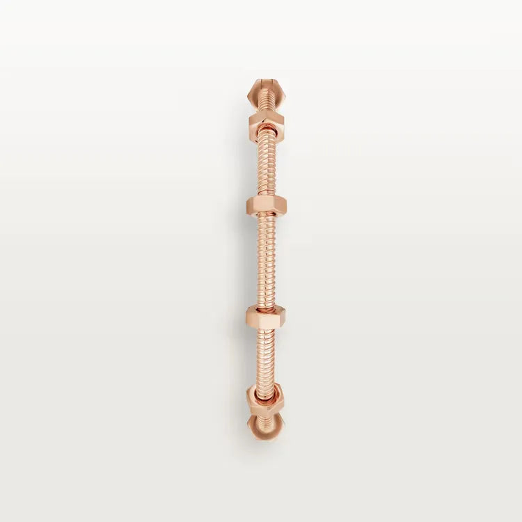 Ecrou Bracelet Rose Gold Vermeil Industrial-Inspired Statement Design
