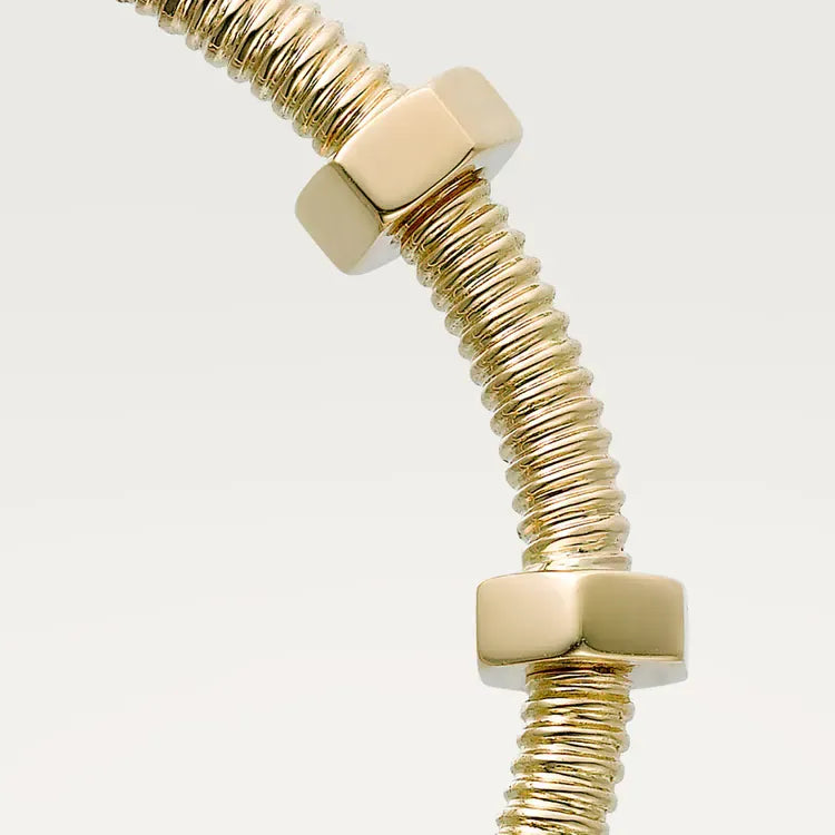 Ecrou Bracelet Yellow Gold Vermeil Industrial-Inspired Bold Design