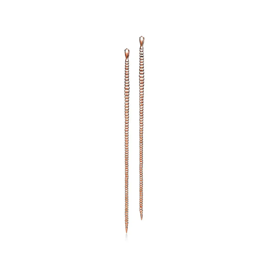 Elsa Peretti Snake Large Rose Gold Earrings