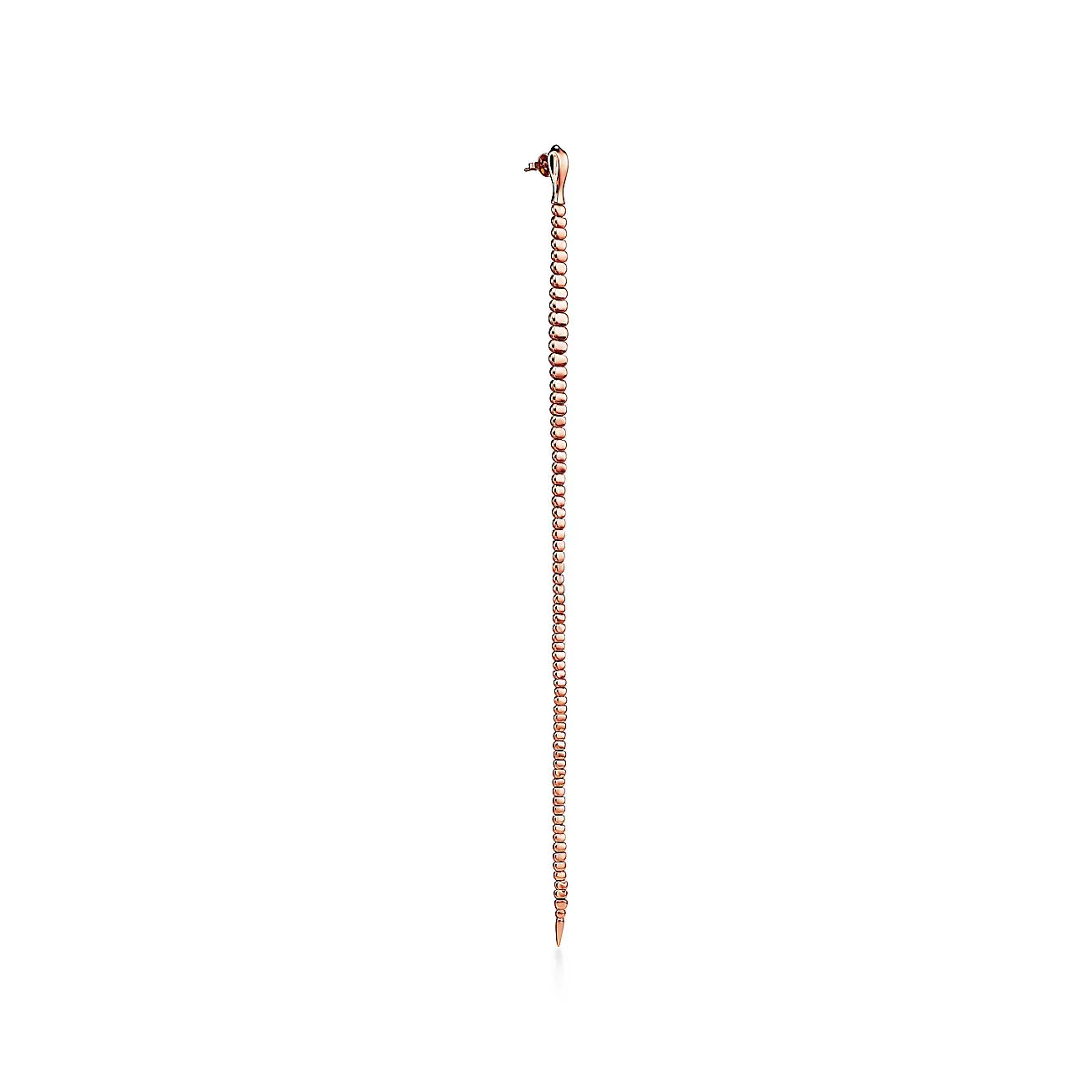 Elsa Peretti Snake Large Rose Gold Earrings