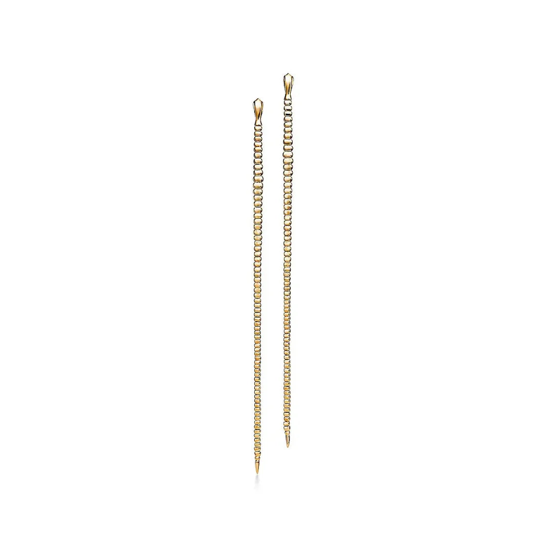 Elsa Peretti Snake Large Yellow Gold Earrings