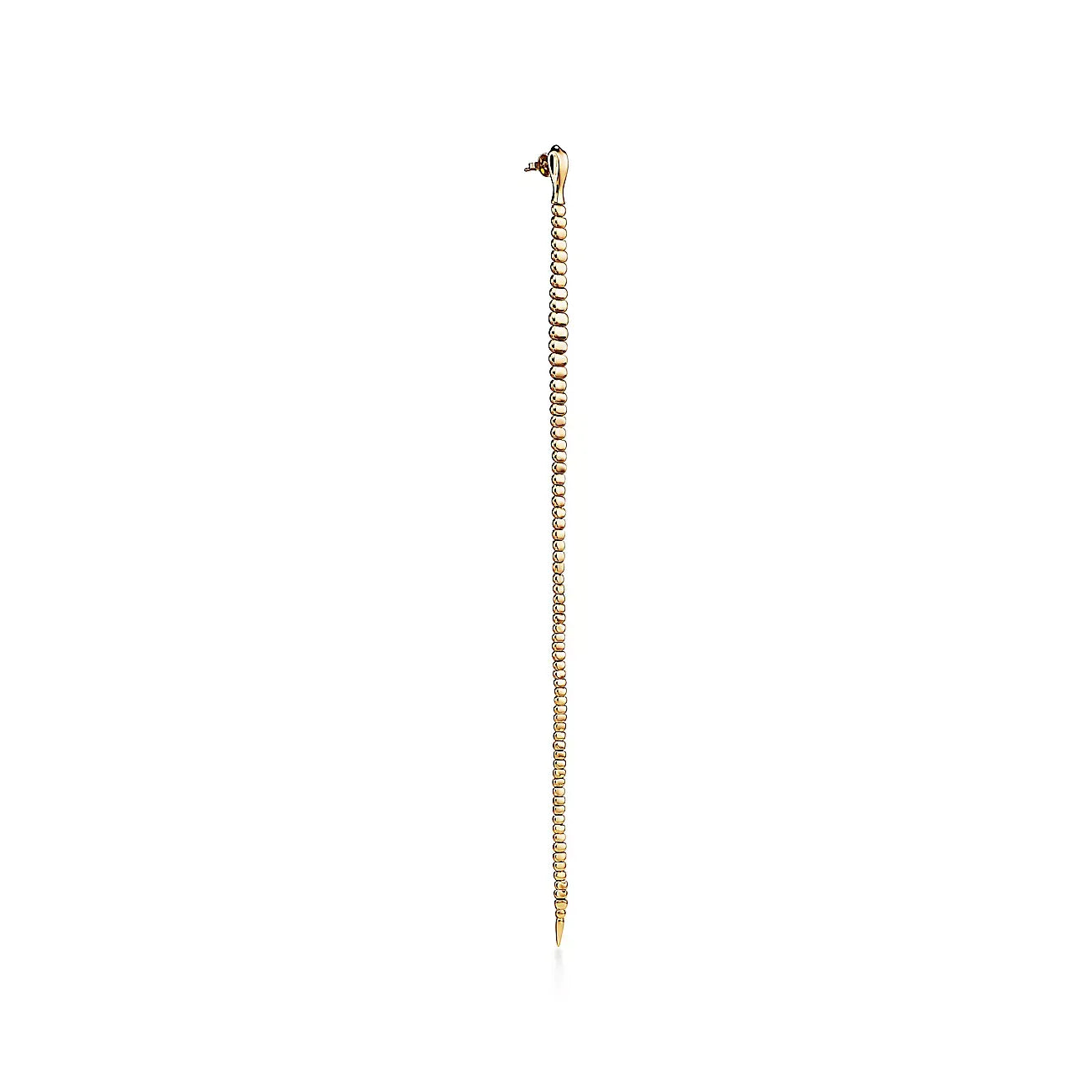 Elsa Peretti Snake Large Yellow Gold Earrings