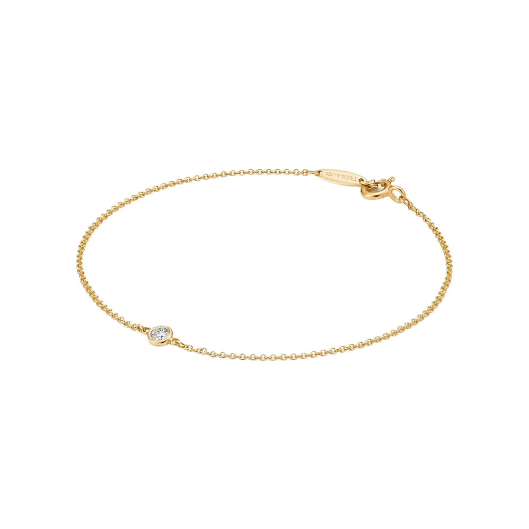 Elsa Peretti Bracelet  Yellow Gold with Diamonds