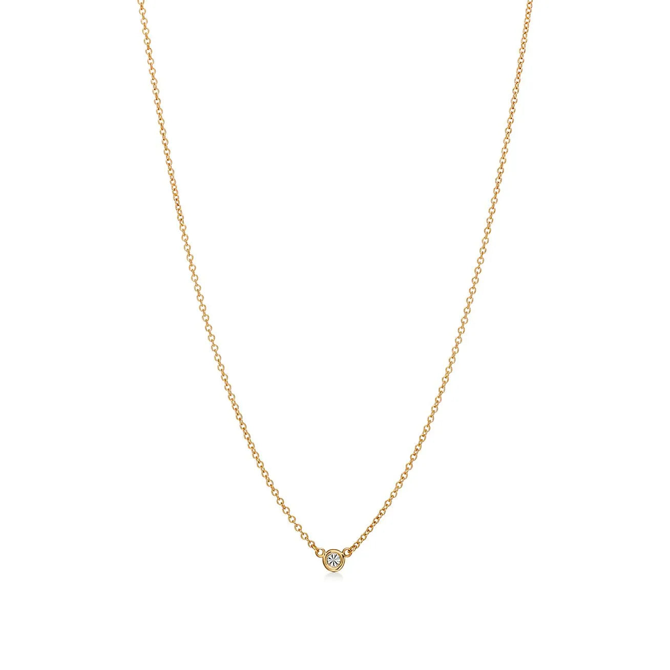 Elsa Peretti Diamond Pendant Yellow Gold