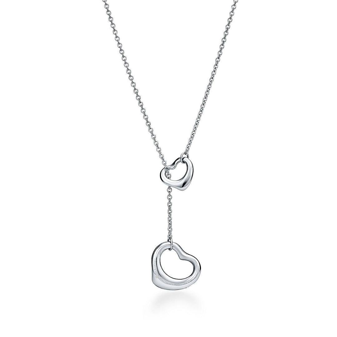 Elsa Peretti Open Heart Necklace with Diamond
