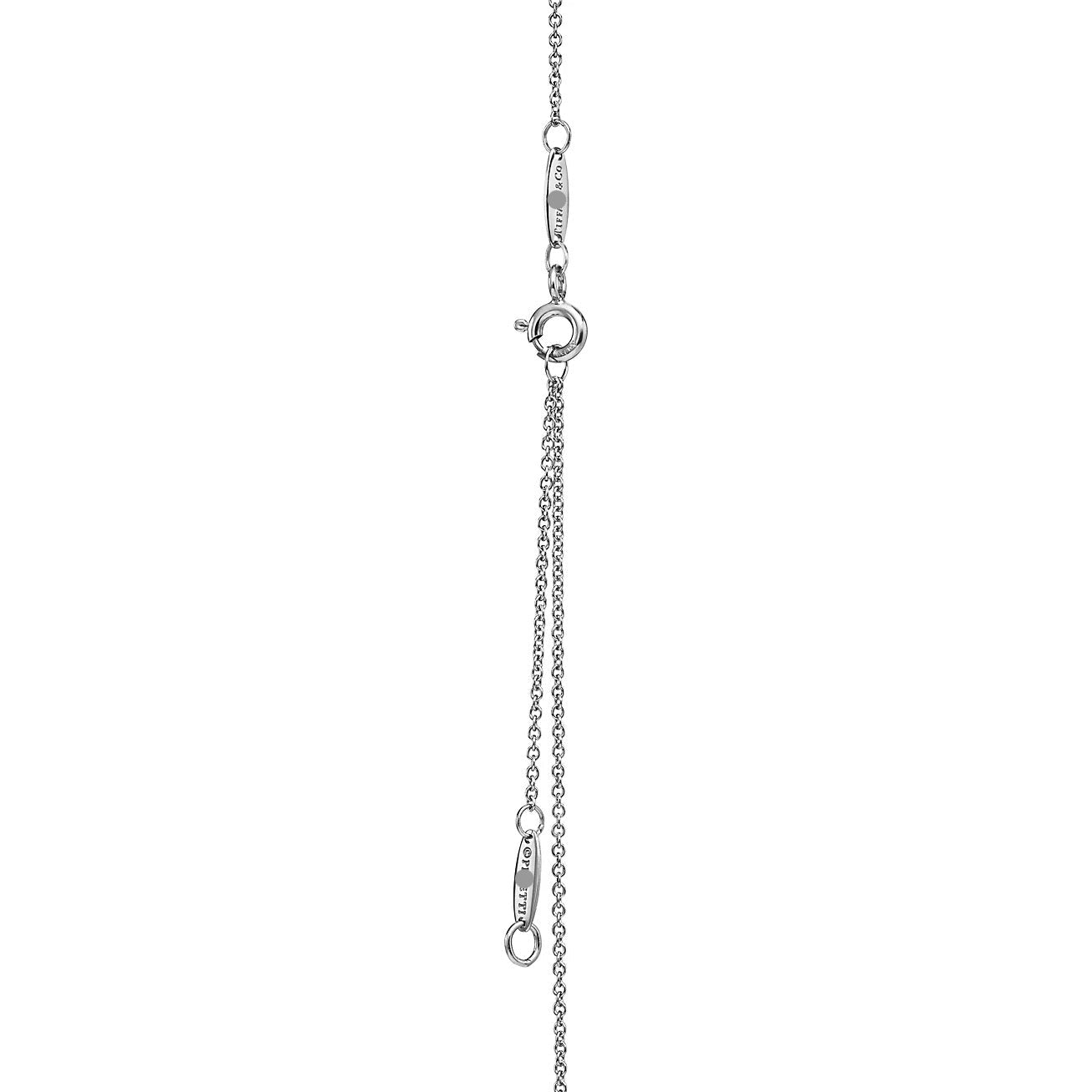 Elsa Peretti Heart Pendant White Gold Full Diamonds