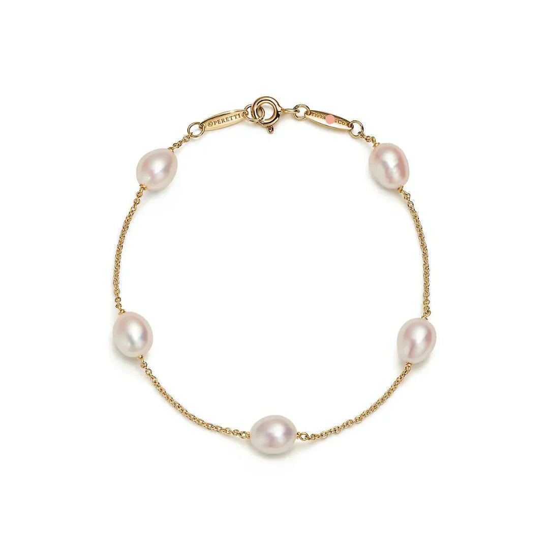 Elsa Peretti Bracelet Pearls Yellow Gold