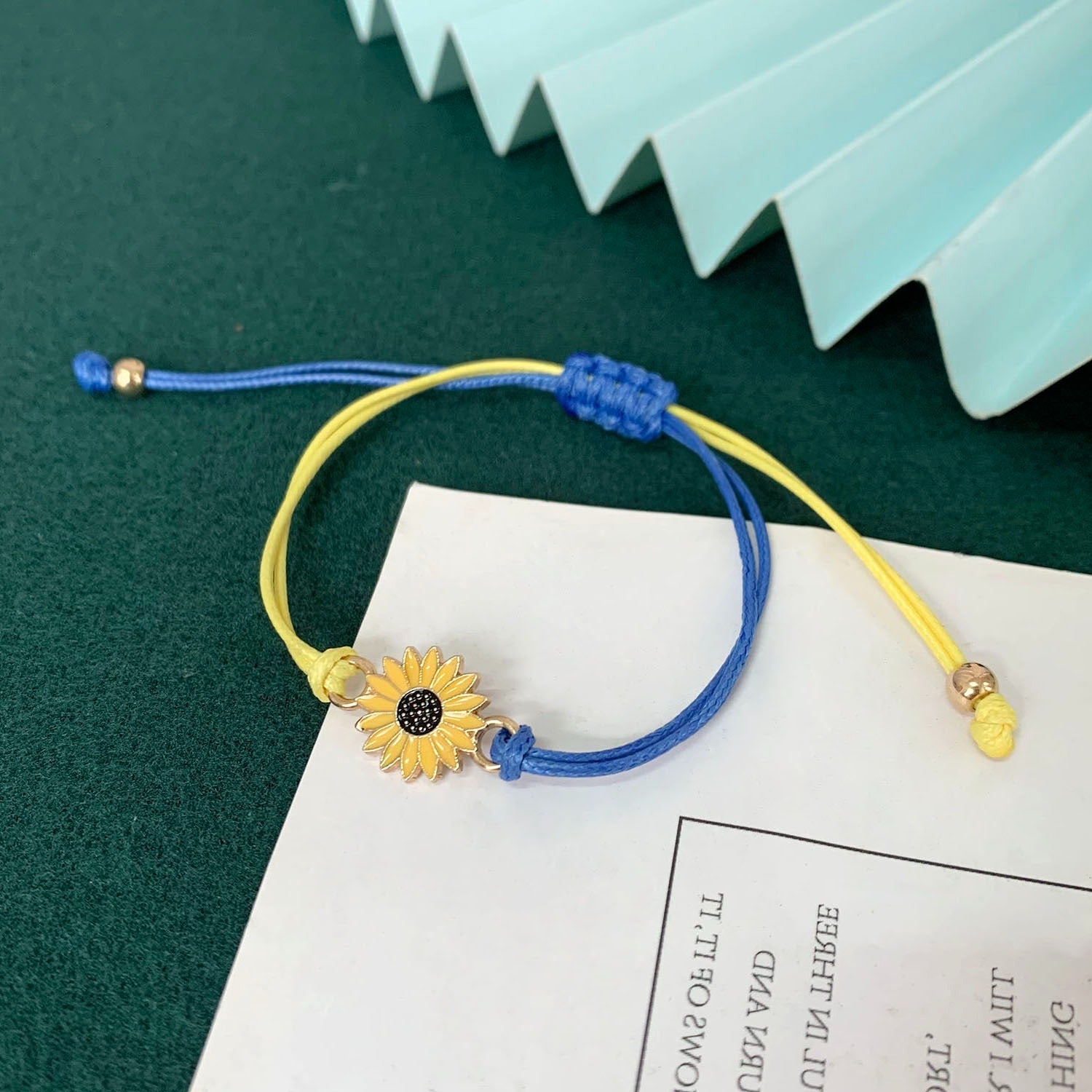 I stand with ukraine Sunflower bracelet