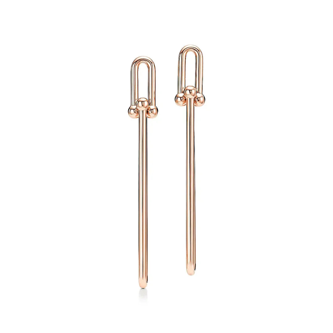 HardWear Double Long Link Rose Gold Earrings
