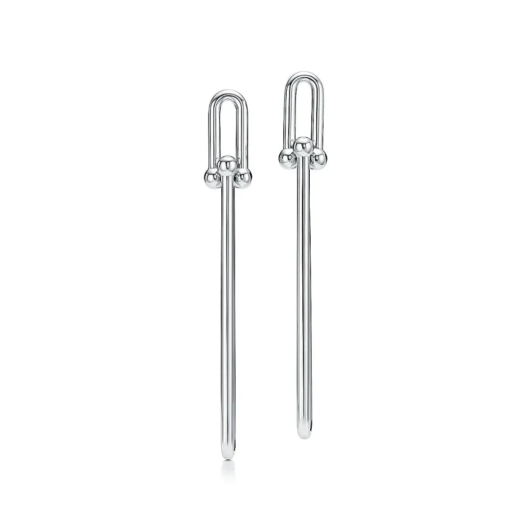 HardWear Double Long Link Silver Earrings