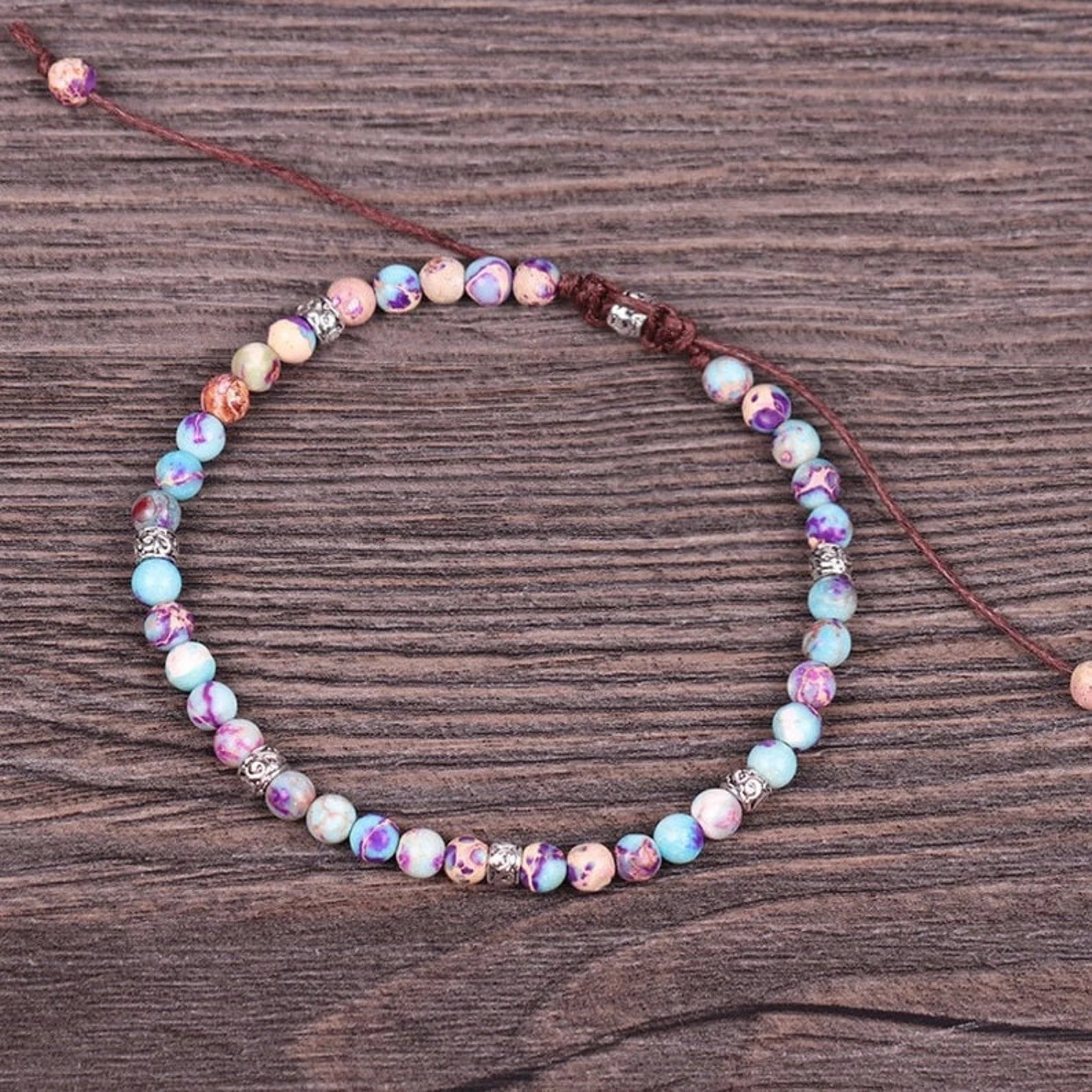 Grounding Positive Energy Natural Japser Stone Bracelet