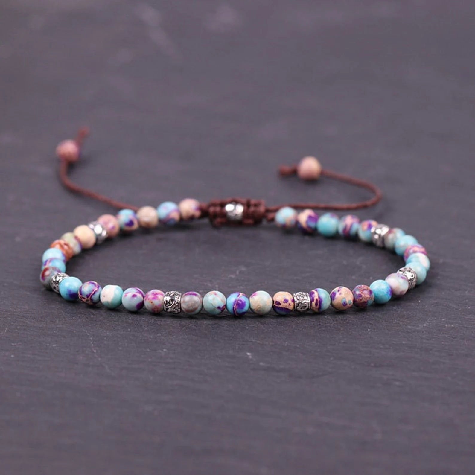 Grounding Positive  Natural Japser Energy Bracelet