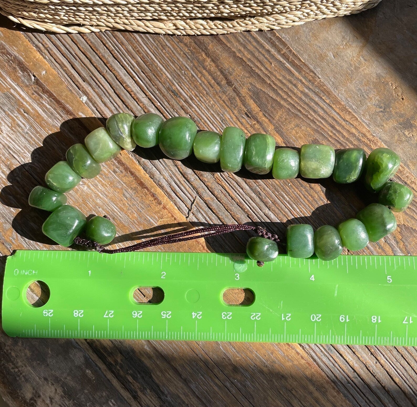 Canadian Nephrite Jade Power Bead Bracelet