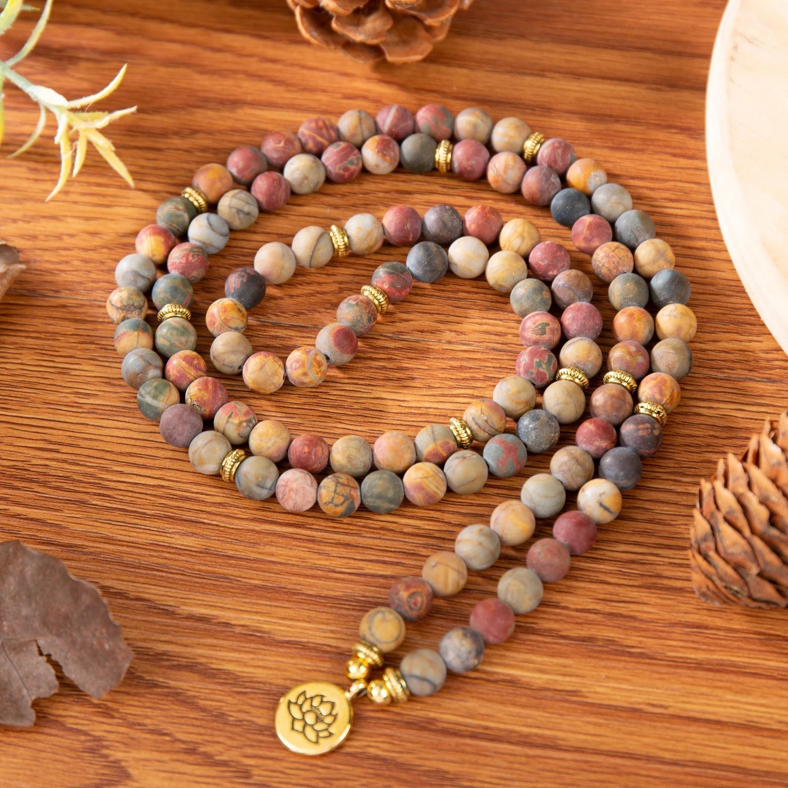 Beads Mala Jasper Stone Bracelet