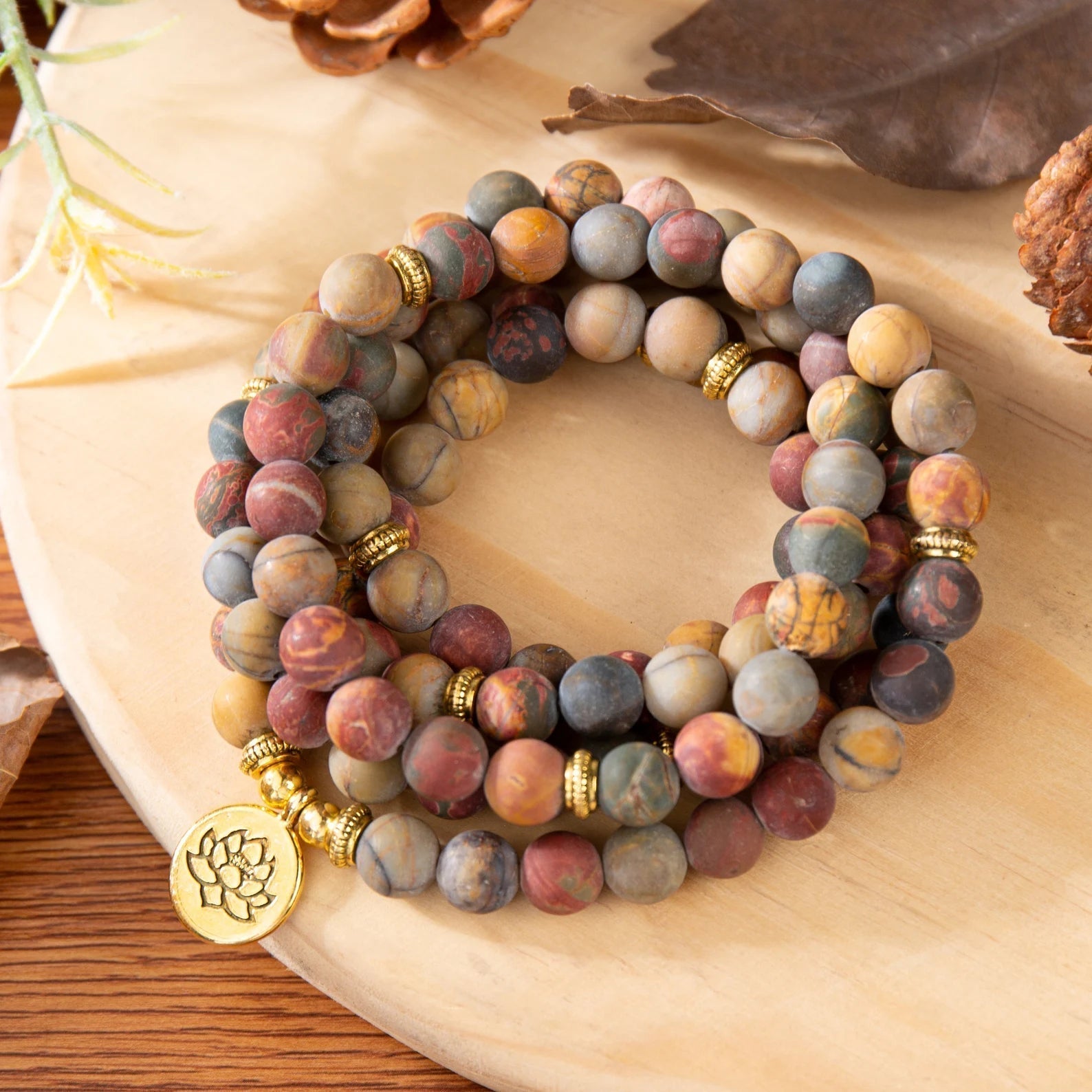 Beads Mala Jasper Stone Bracelet