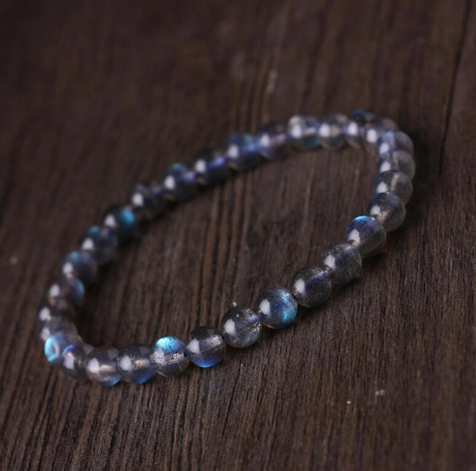 Natural Labradorite Gemstone Healing Strength Bracelet